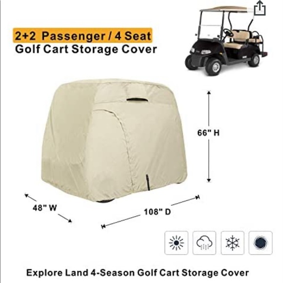 Golf Cart Cover (4 passenger) - Picture 2 of 15